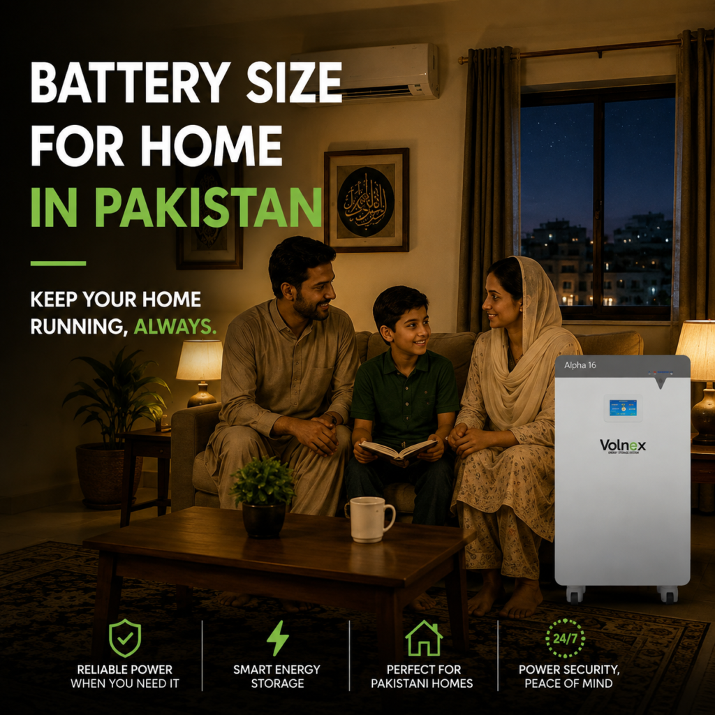 Best Battery Size for Home in Pakistan: kWh Sizing Guide 2026 1 Battery Size For Home In Pakistan